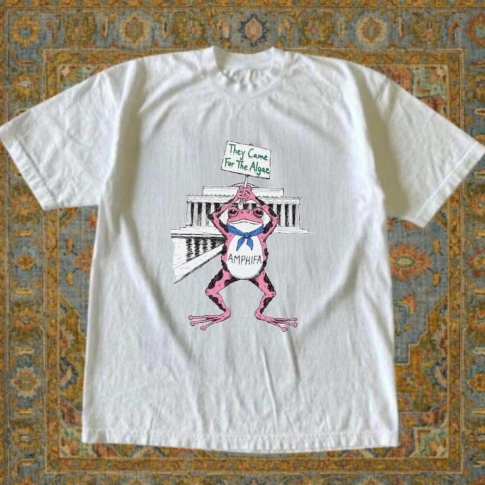 Gildan Men White T-Shirt, White They Came For The Algae Amphipod T-Shirt